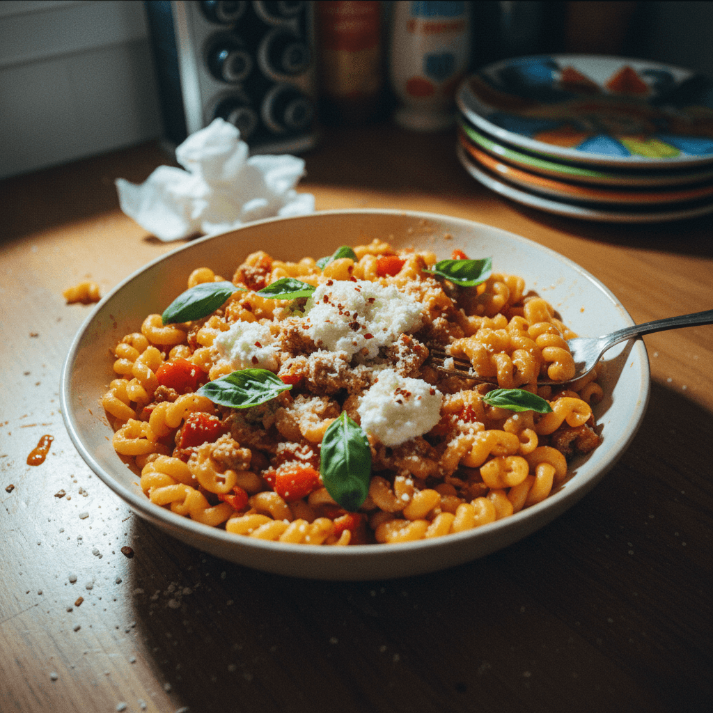 Creamy Tomato and Spinach Pasta