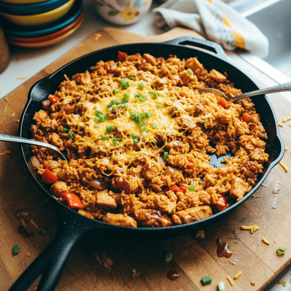 One-Pan Bold Honey BBQ Chicken Rice