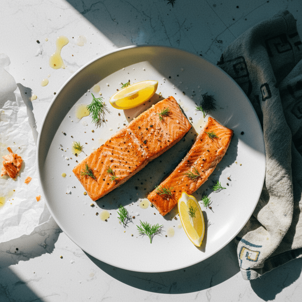 Salmon Skin Removal Technique