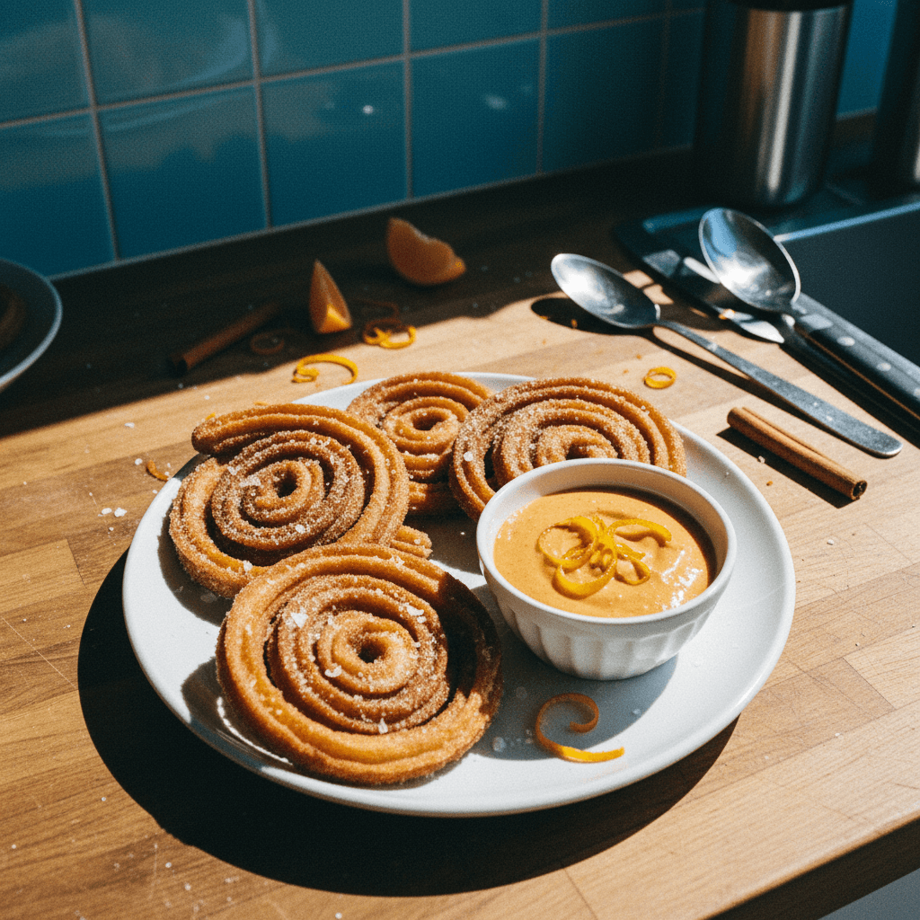 Churros with Grand Marnier Dip