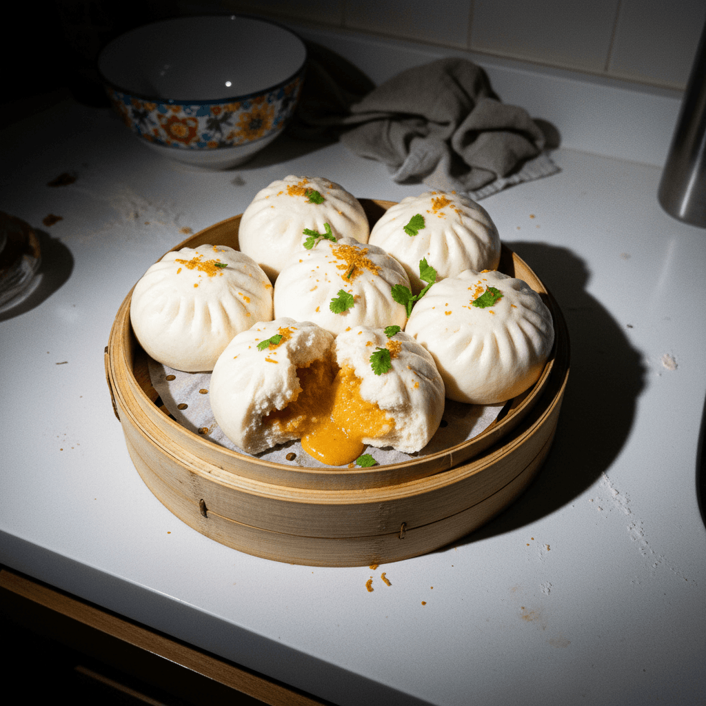 Salted Egg Yolk Custard Bao "Liu Sha Bao"