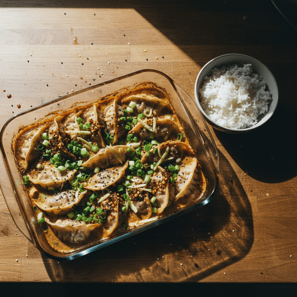 Viral Trader Joe's Dumpling Bake