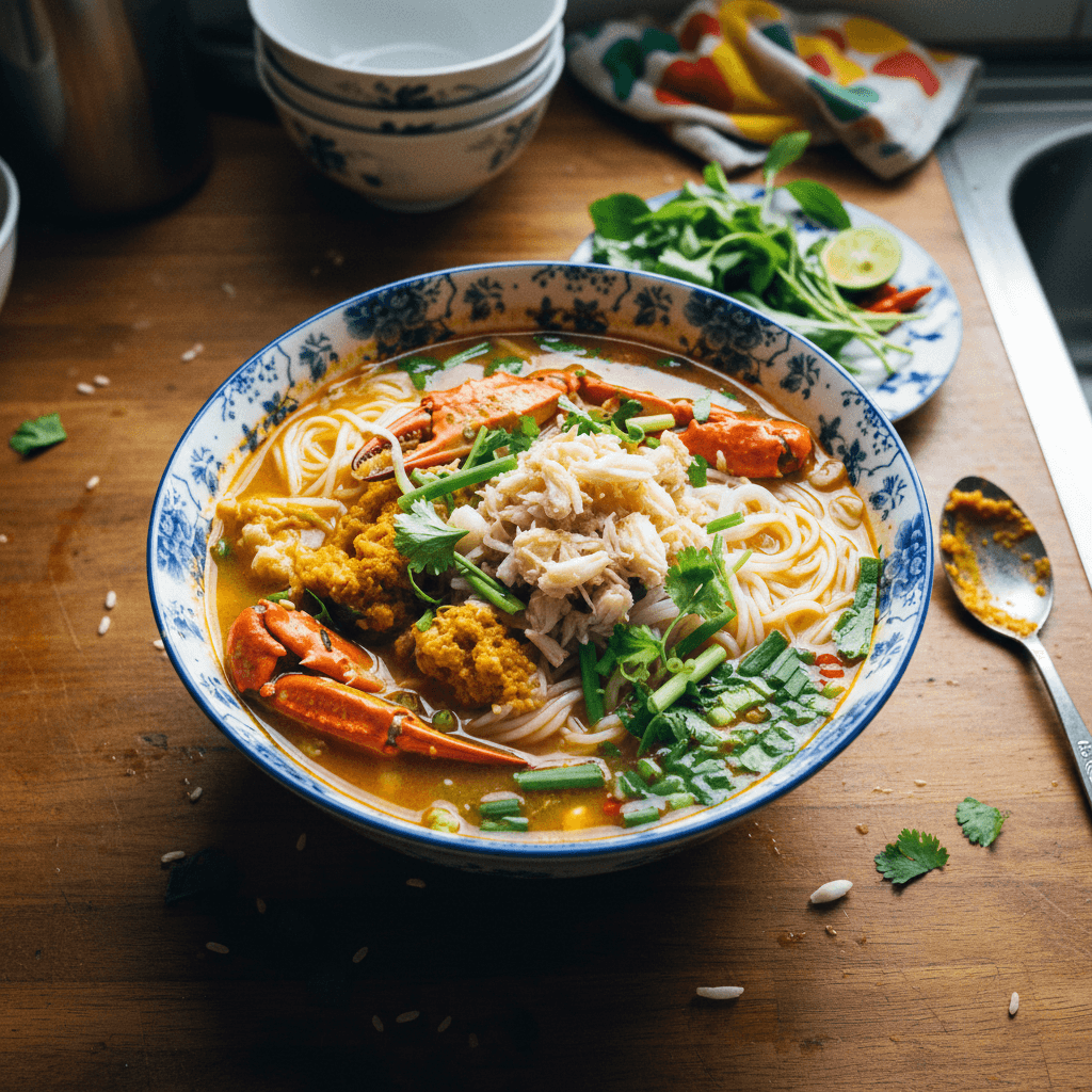Cà Mau Crab Vermicelli Noodle Soup