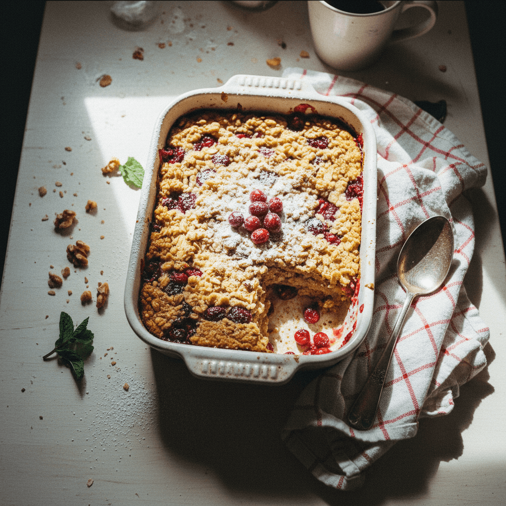 Cranberry Oat Breakfast Bake