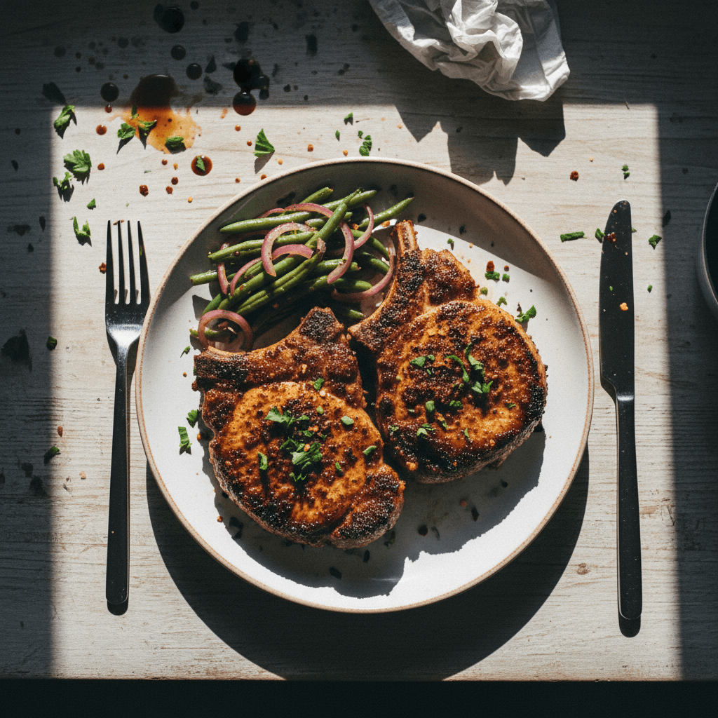 Air Fryer Brown Sugar Pork Chops