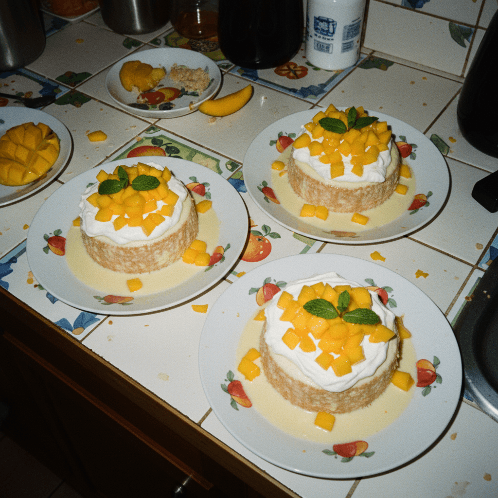 3 Milk Mango Cake