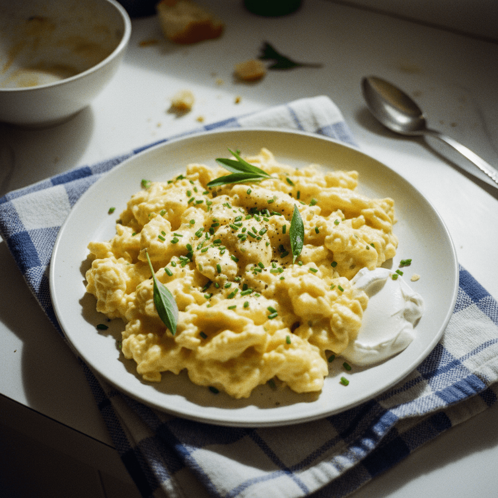 Rich Creamy Scrambled Eggs