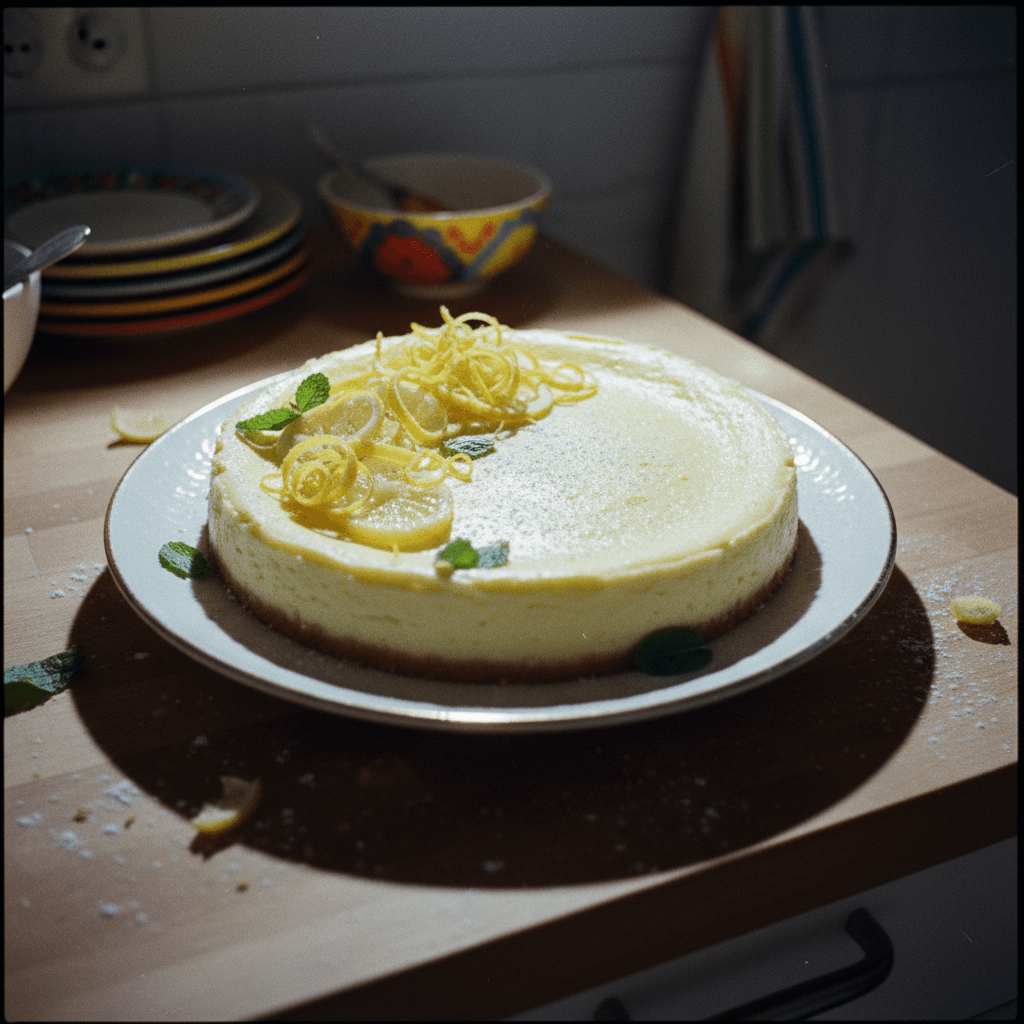 Classic Lemon Cheesecake