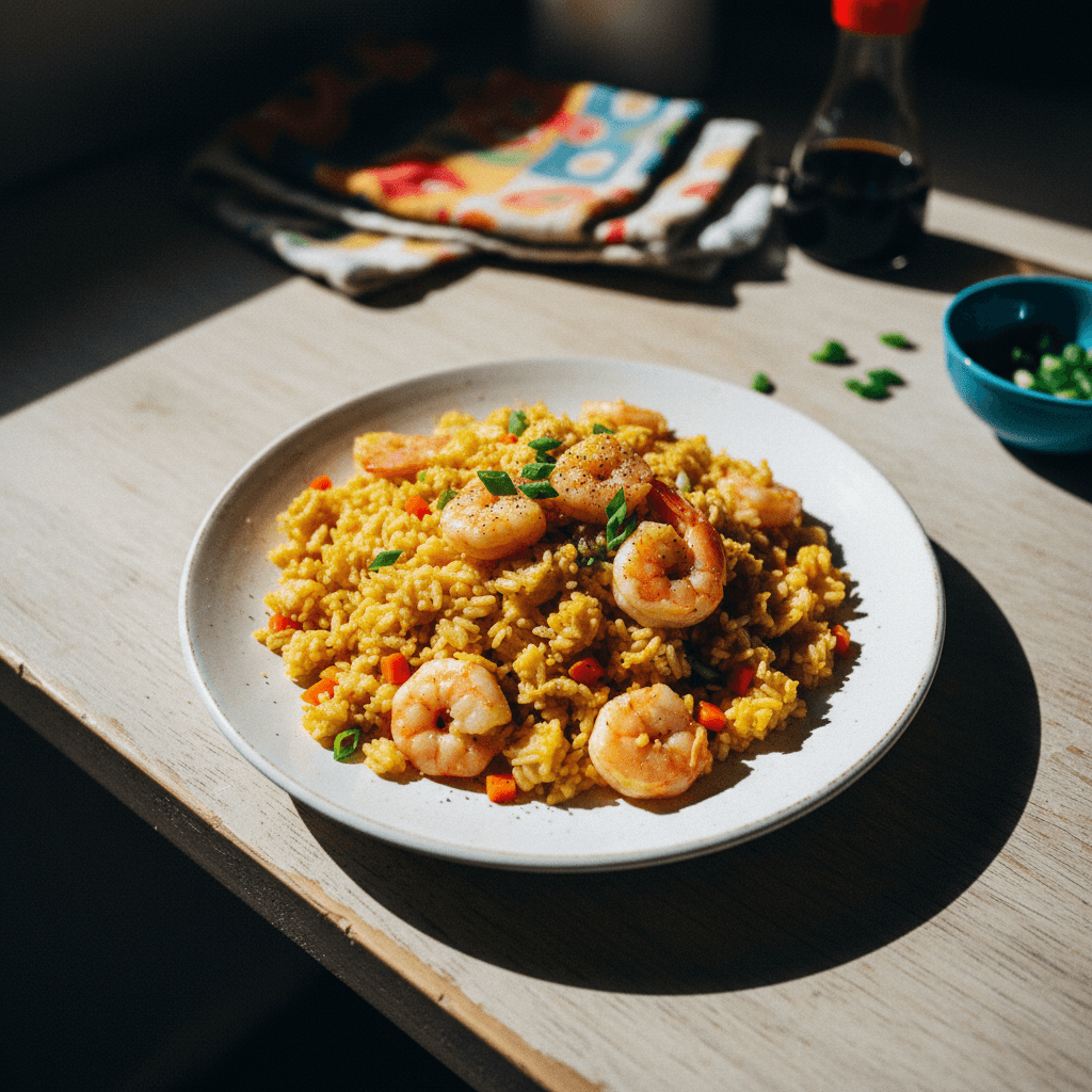 Golden Shrimp Fried Rice