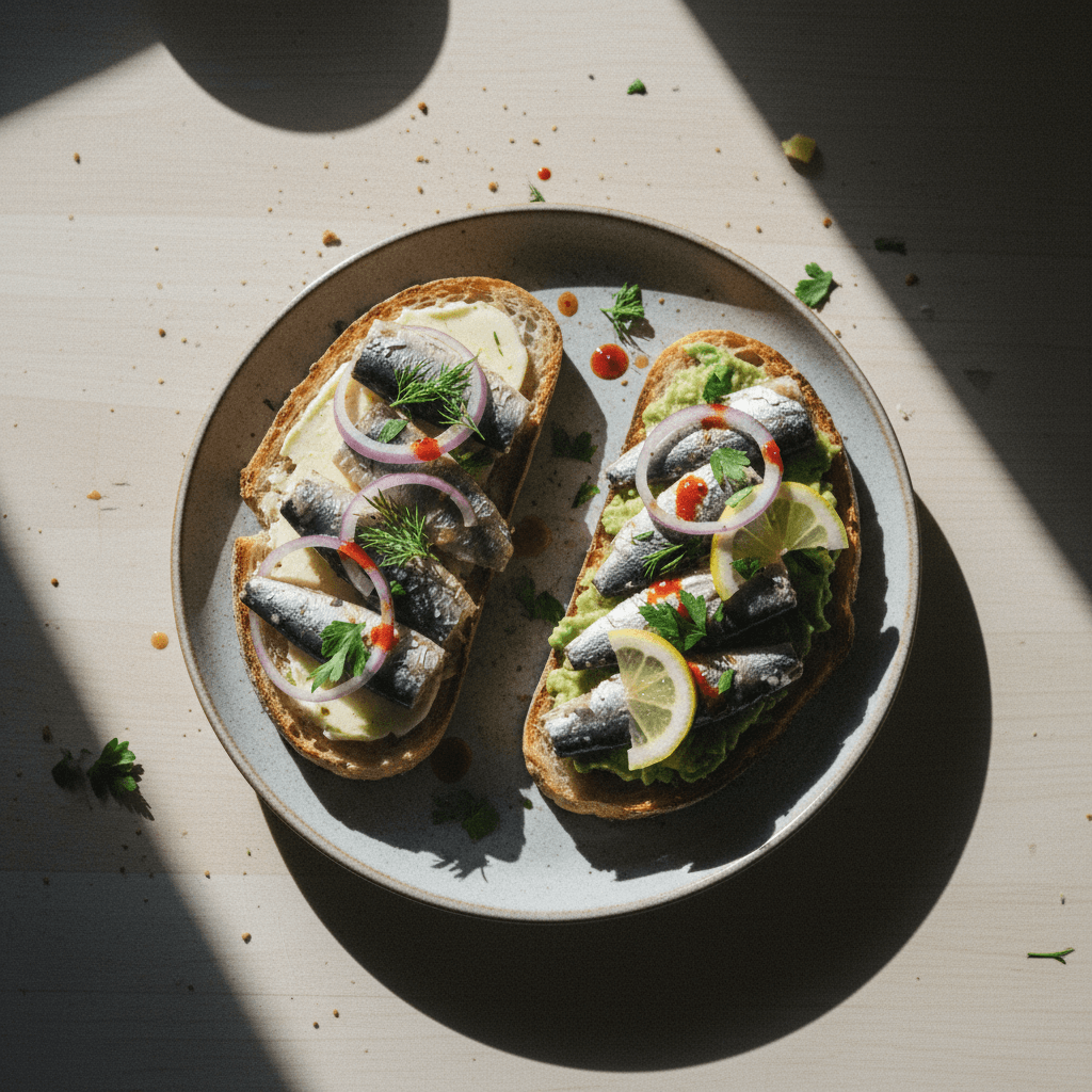 Sardine Toasts / Sardine Snack Plate