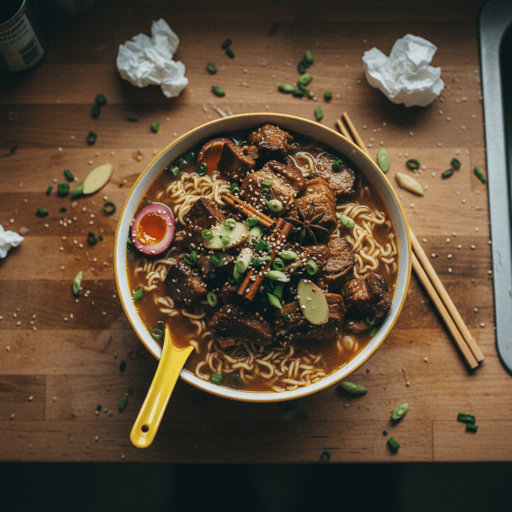 Rich Bone Broth Ramen - Brisket Edition