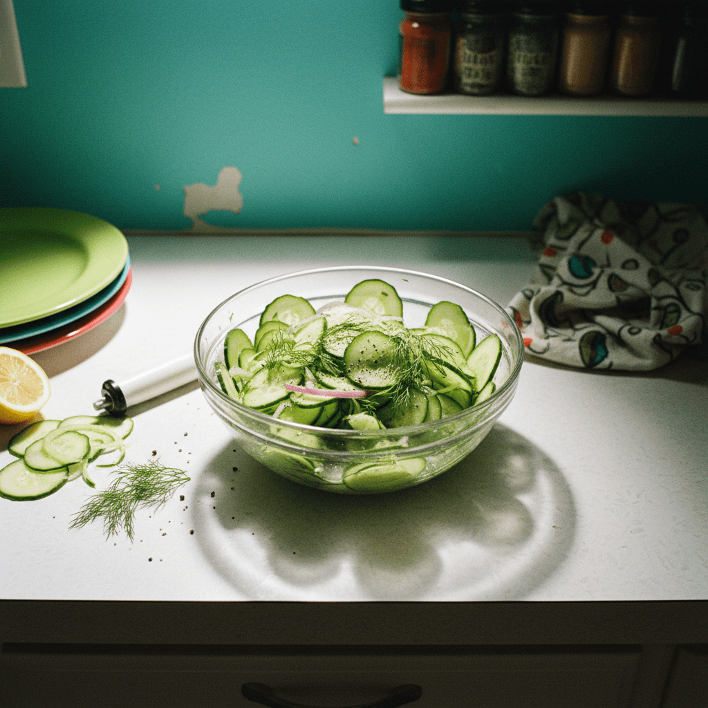 Classic Spiral Cucumber Salad