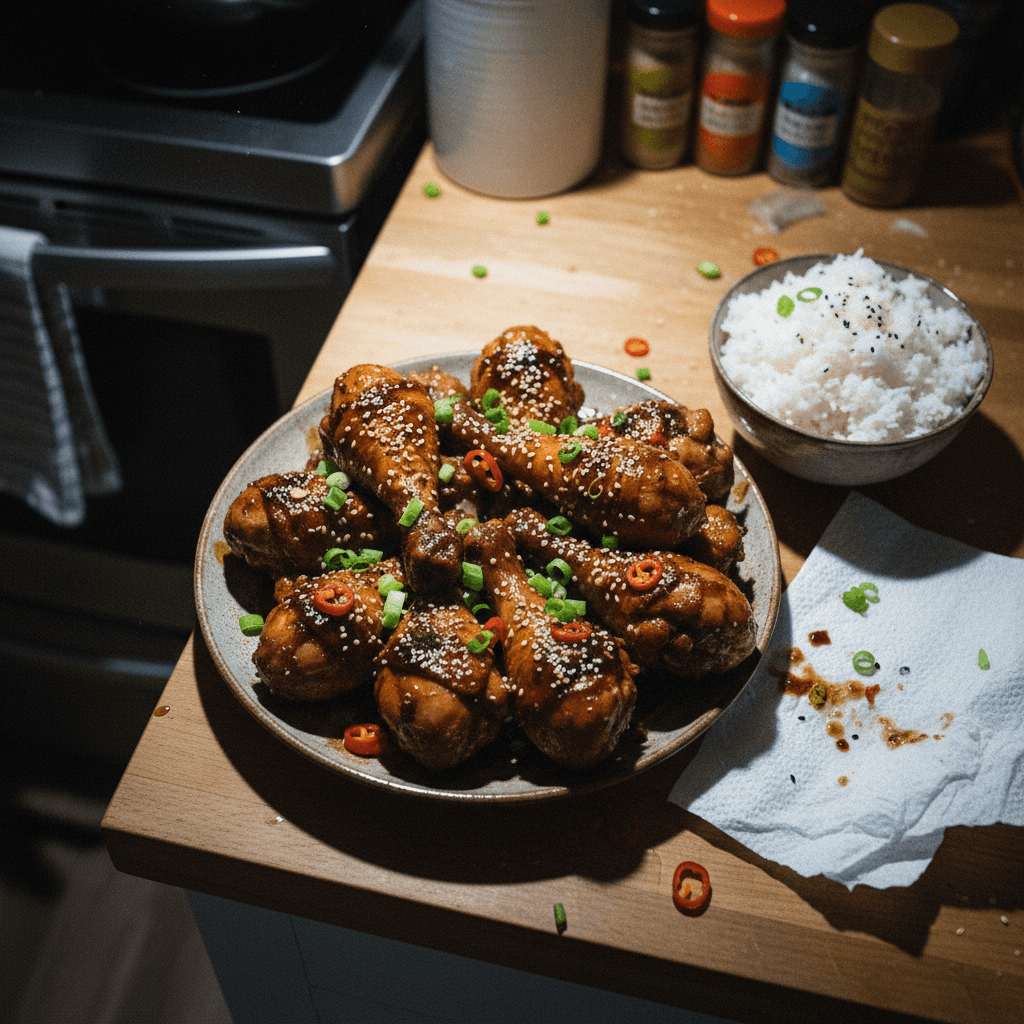Soy-Garlic Drumsticks