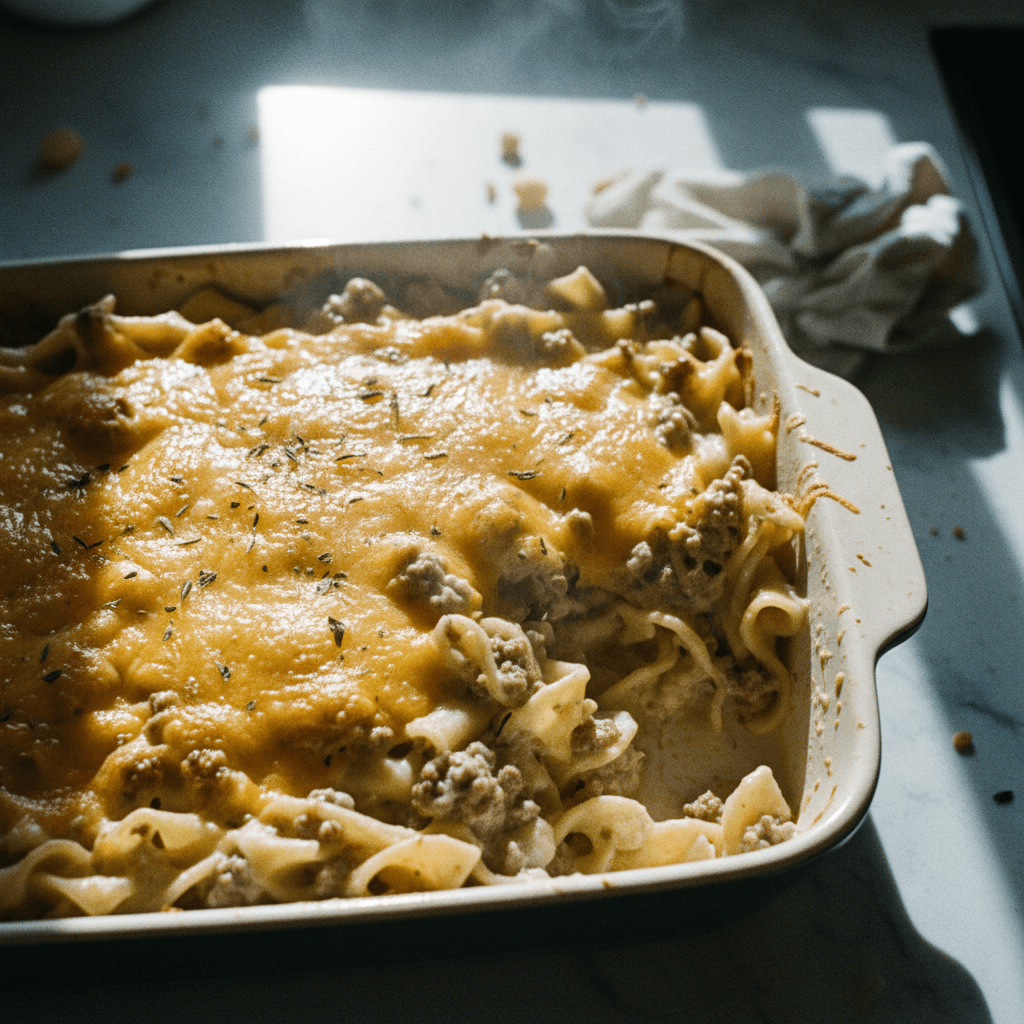 Sour Cream Beef Noodle Casserole