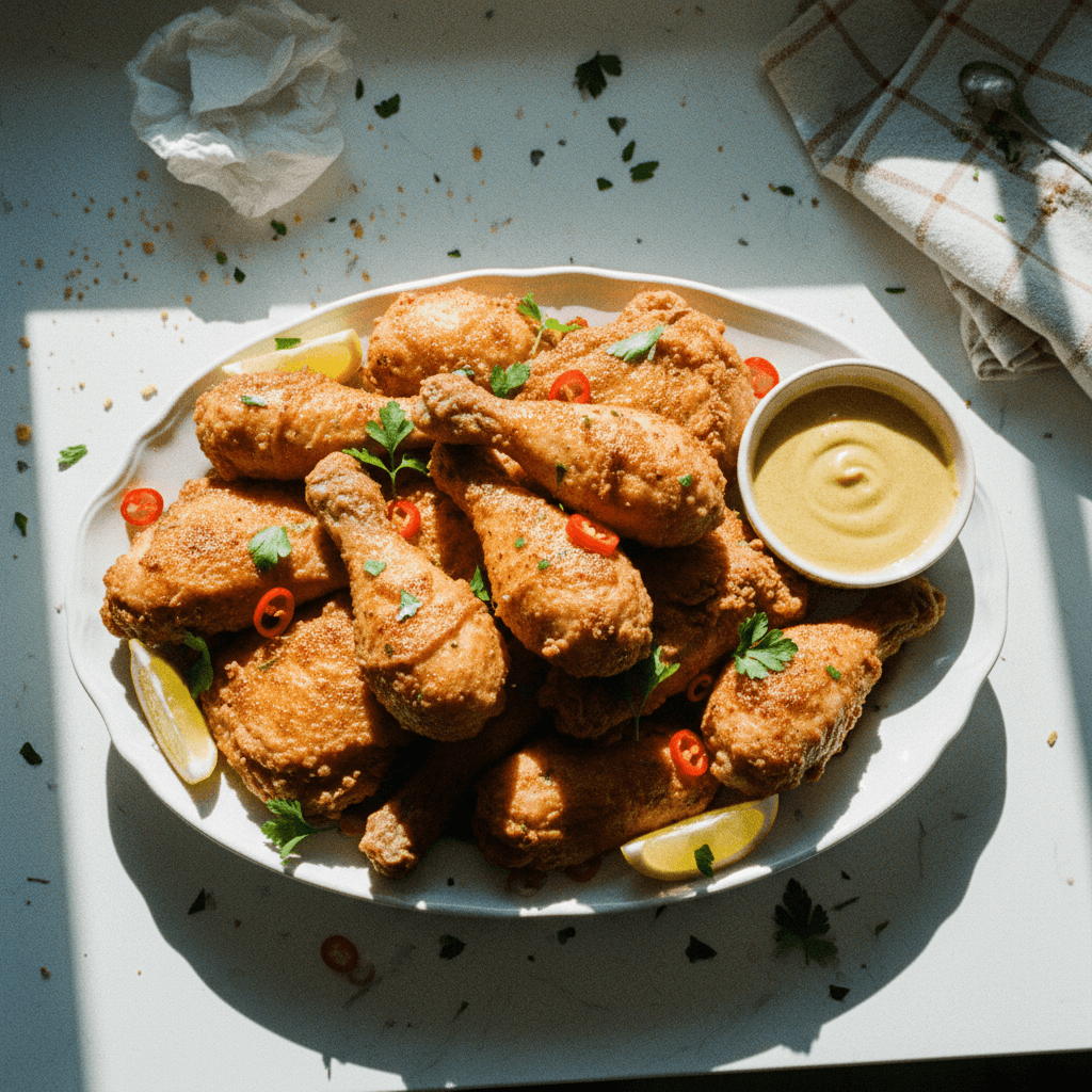 Crispy Triple-Dipped Fried Chicken