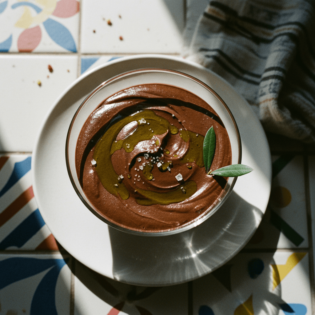 Dark Chocolate Olive Oil Mousse