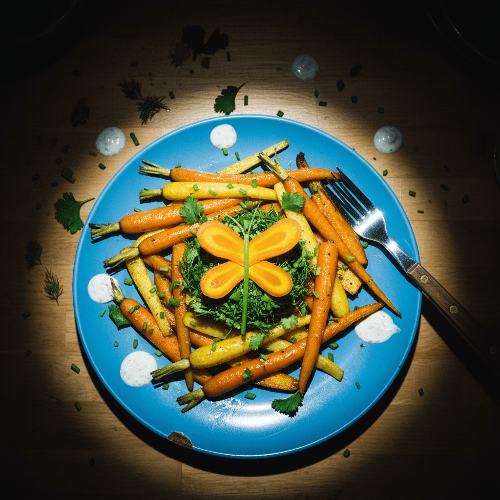 Carrot Butterfly Garnish