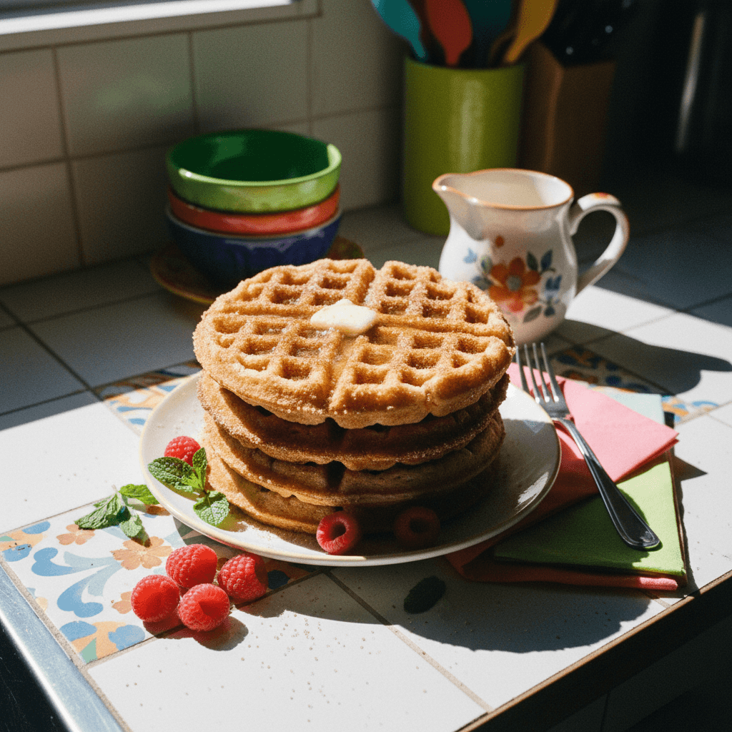 Best Crispy Churro Waffles!