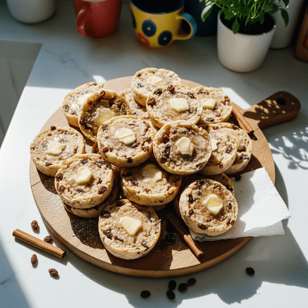 Cinnamon Raisin English Muffins