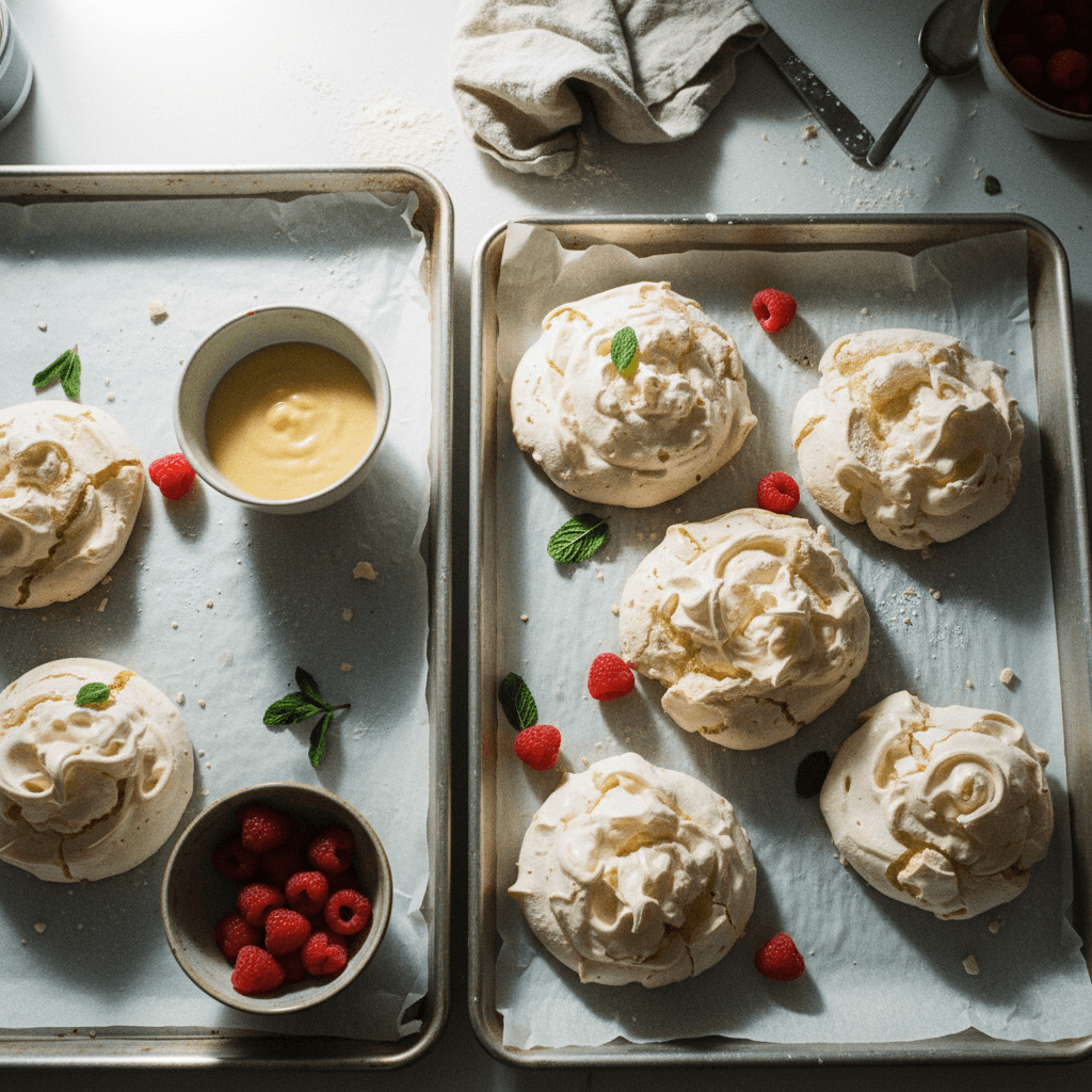 Giant Crunchy Meringues