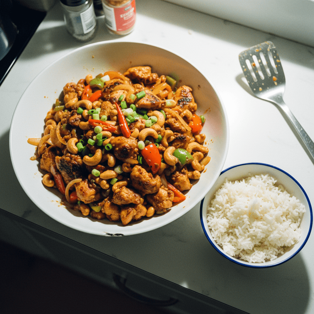 Spicy Wok Hei Chicken & Cashew Stir-Fry