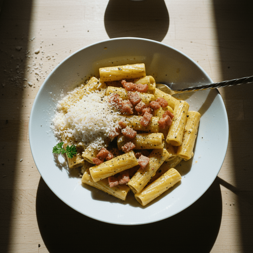 Rigatoni Carbonara