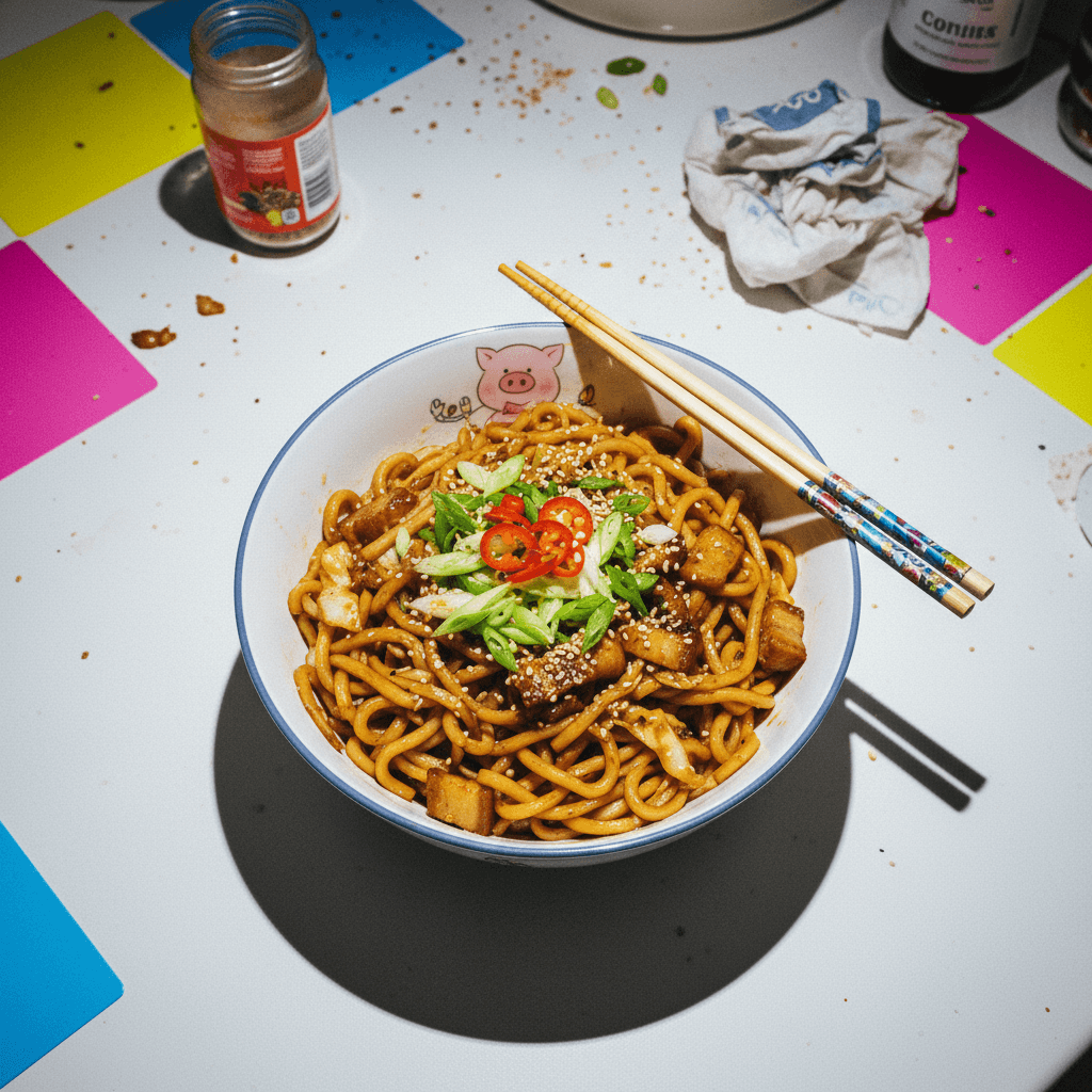 Classic Pork Shanghai Noodles