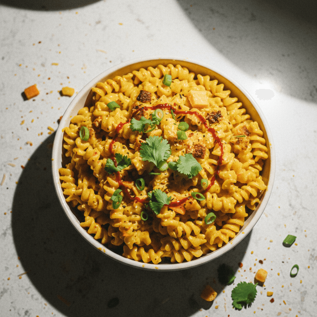 Creamy Curried Cheddar Mac and Cheese