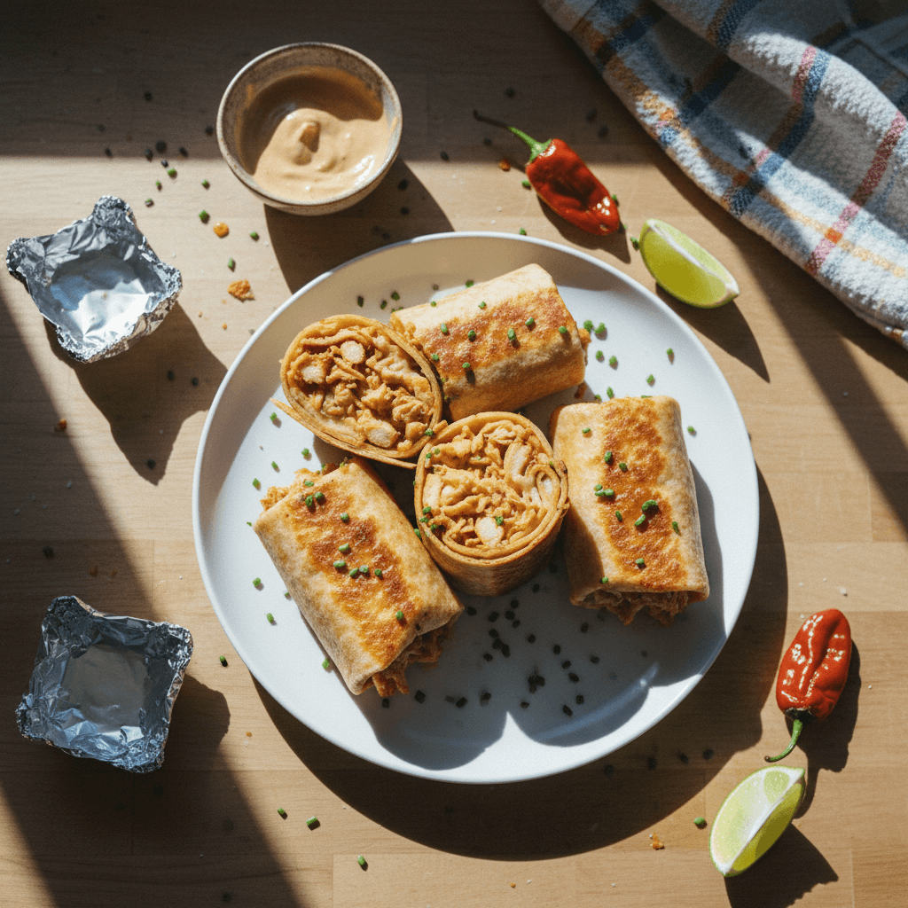 High Protein Honey Chipotle Chicken Wraps