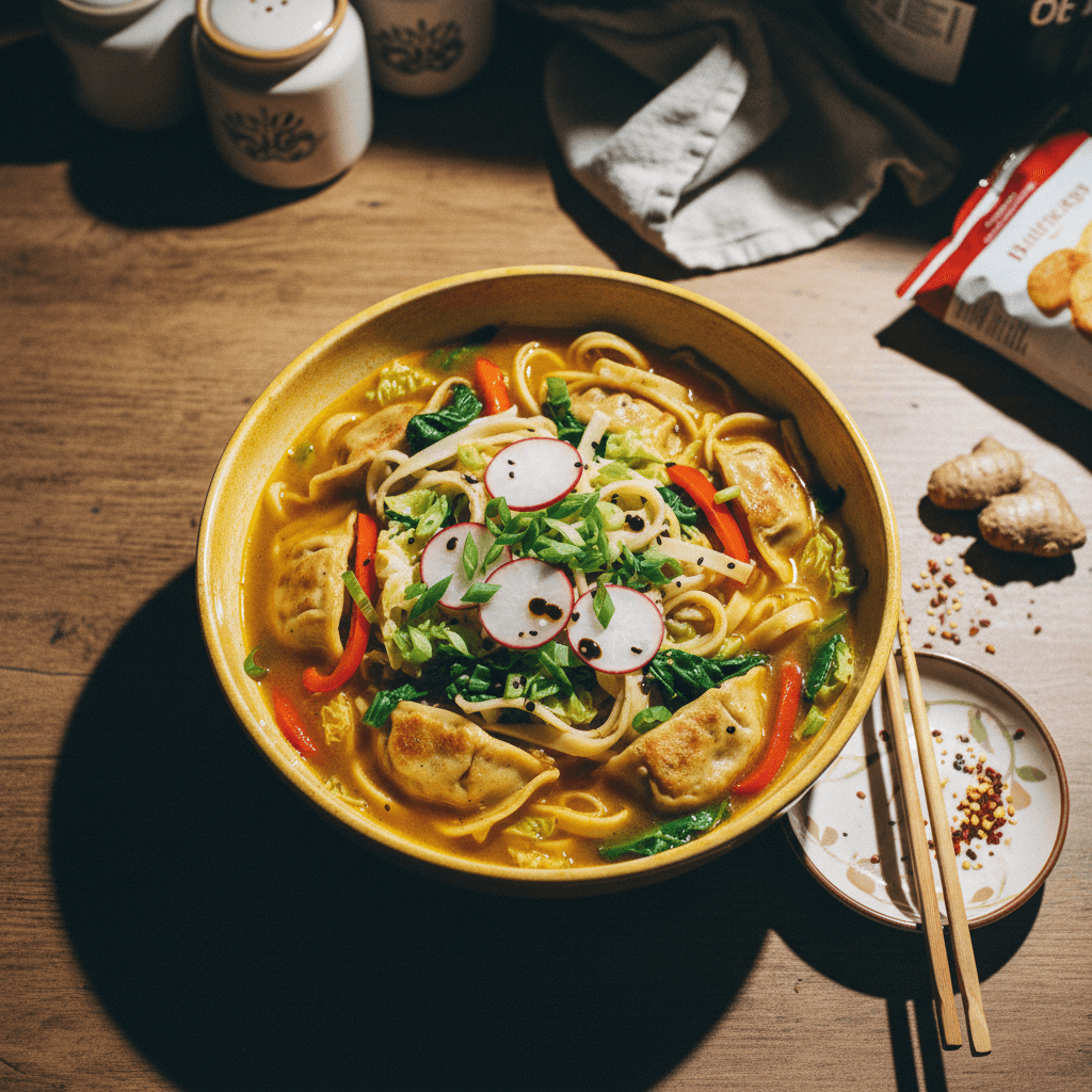 Golden Dumpling Soup