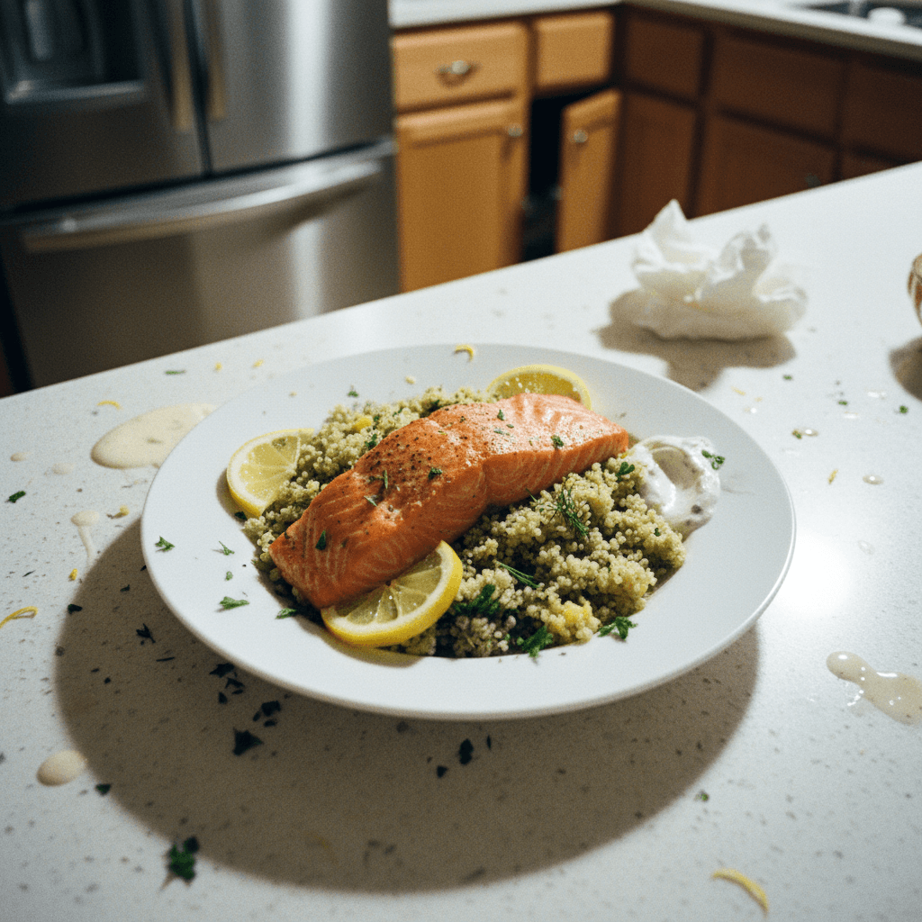 Organic Wild-Caught Salmon with Lemon-Dill Quinoa