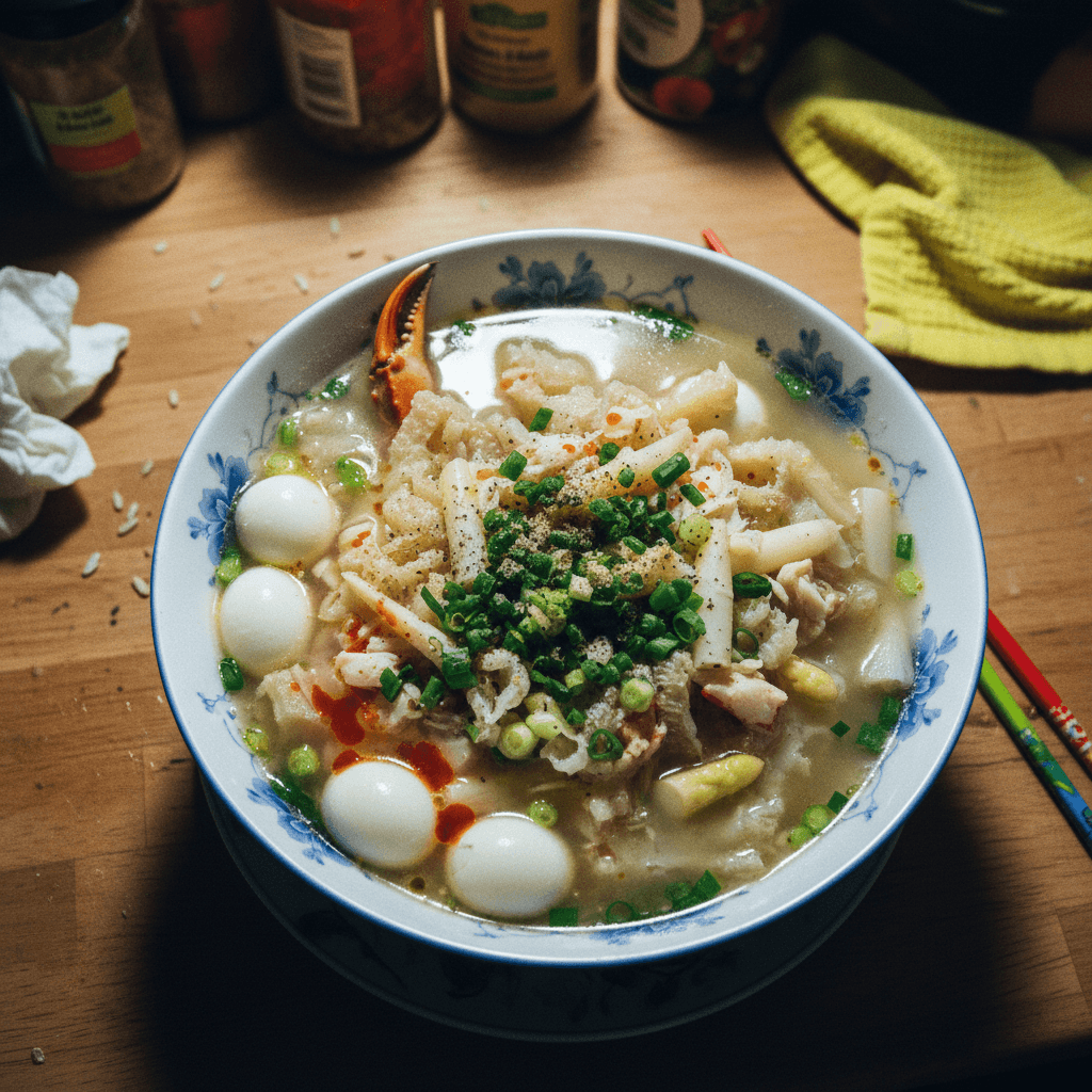 Súp Măng Cua and Súp Bóng Bóng Cá (Crab and Fish Maw Soup)