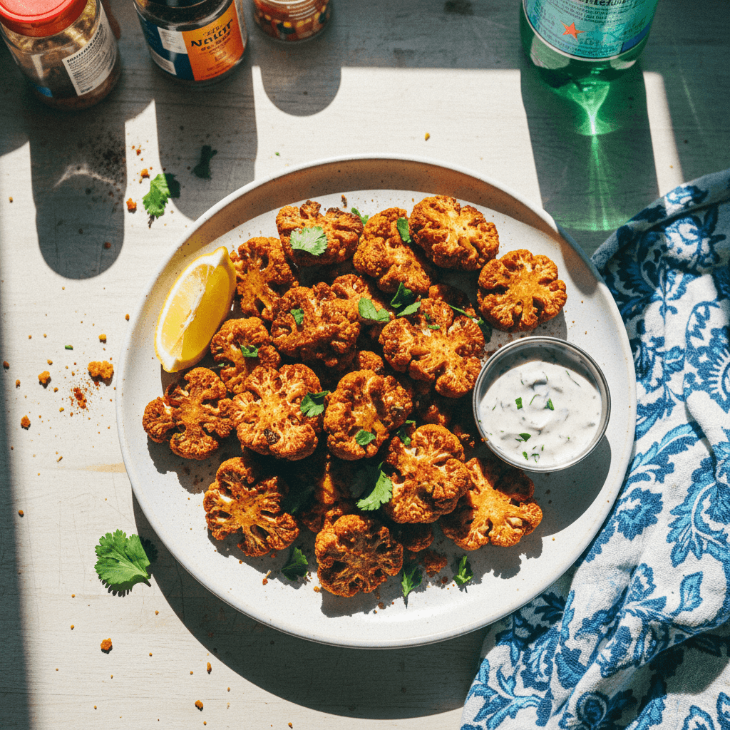 Crispy Oven-Baked Cauliflower Bites