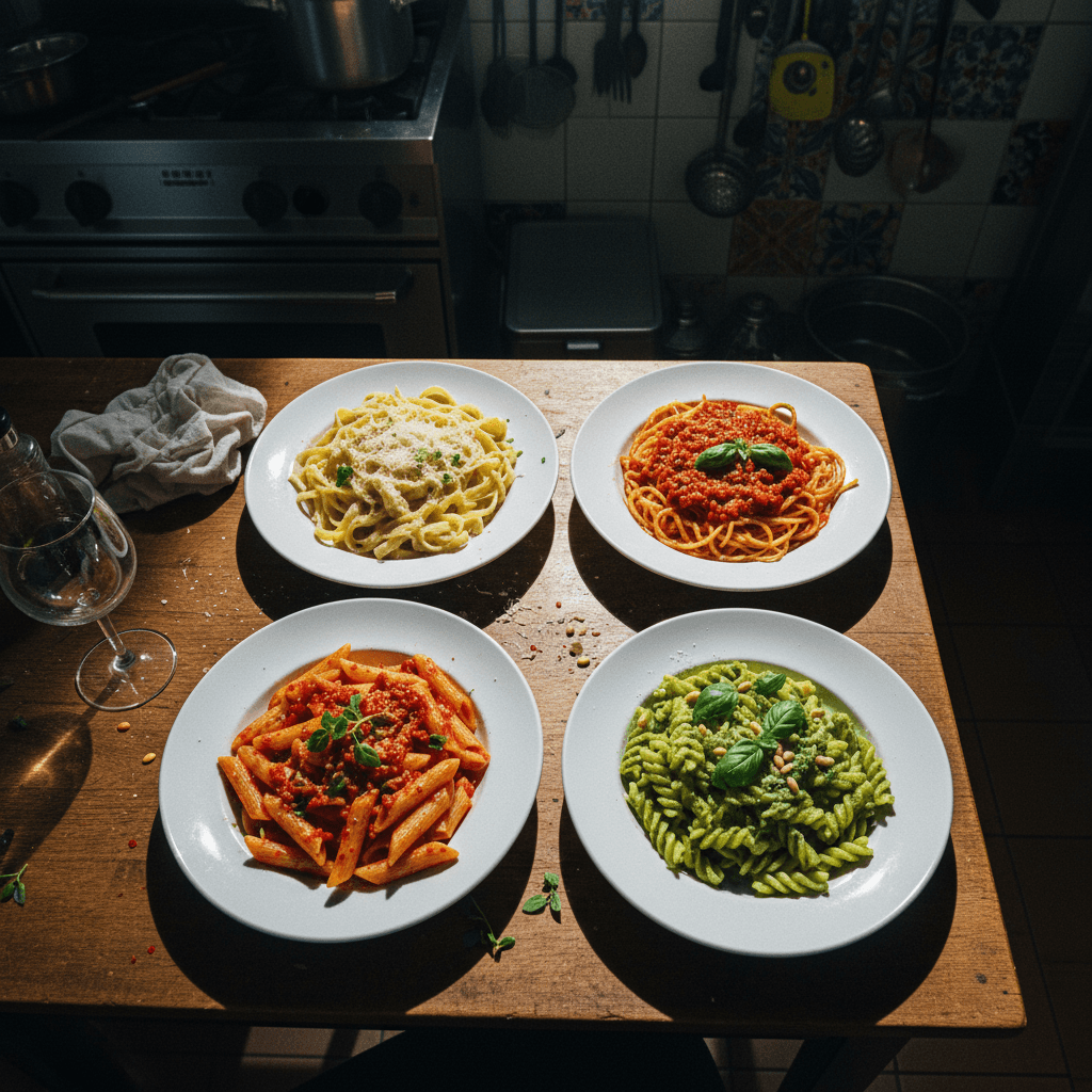 Four Classic Pasta Sauces