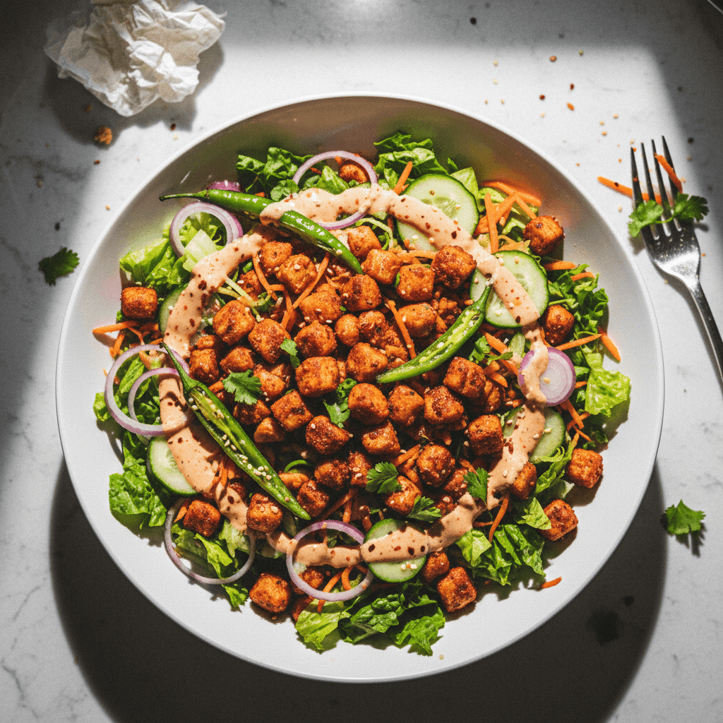 High-Protein Soya Chunk Salad