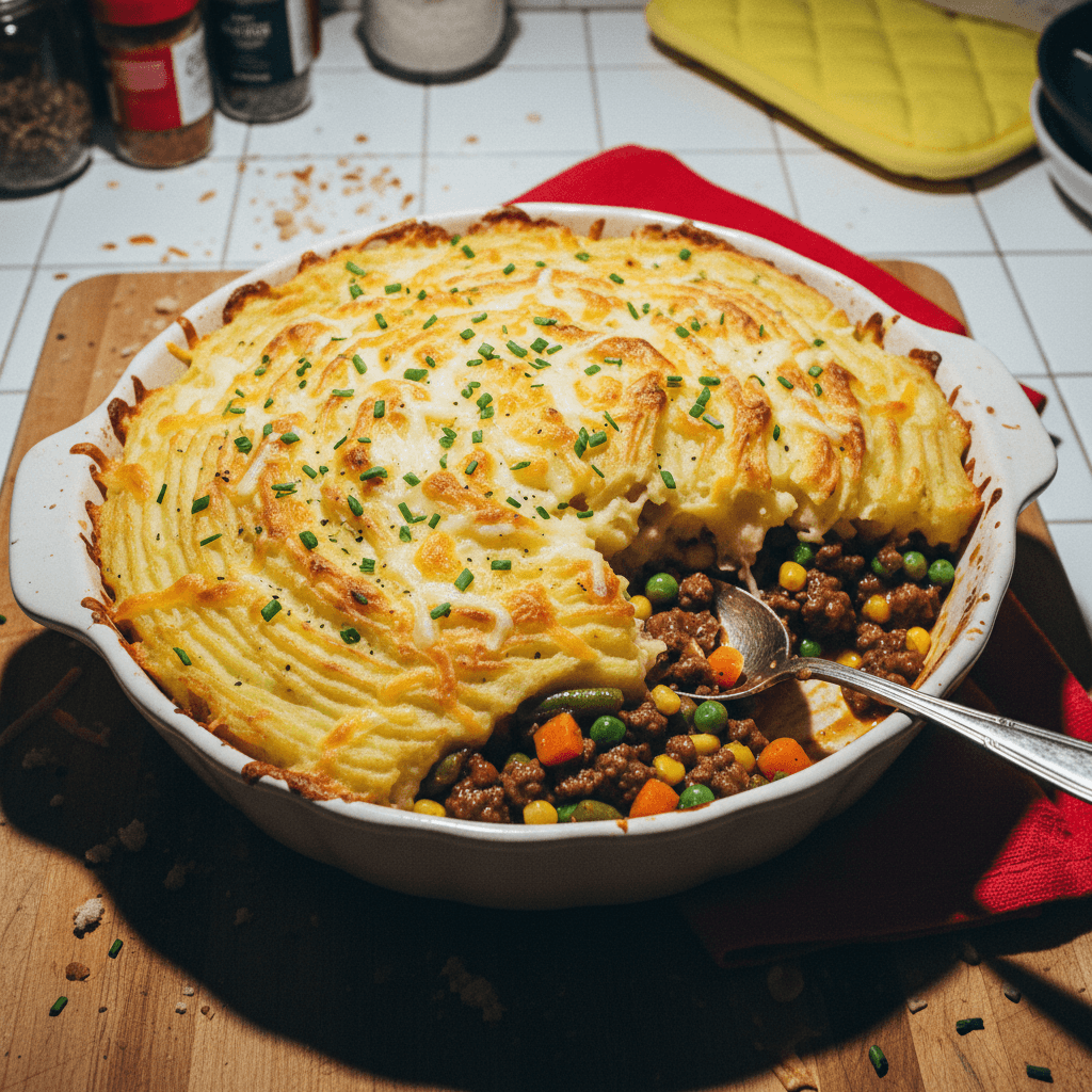 Cheesy Shepherd's Pie Potato Casserole