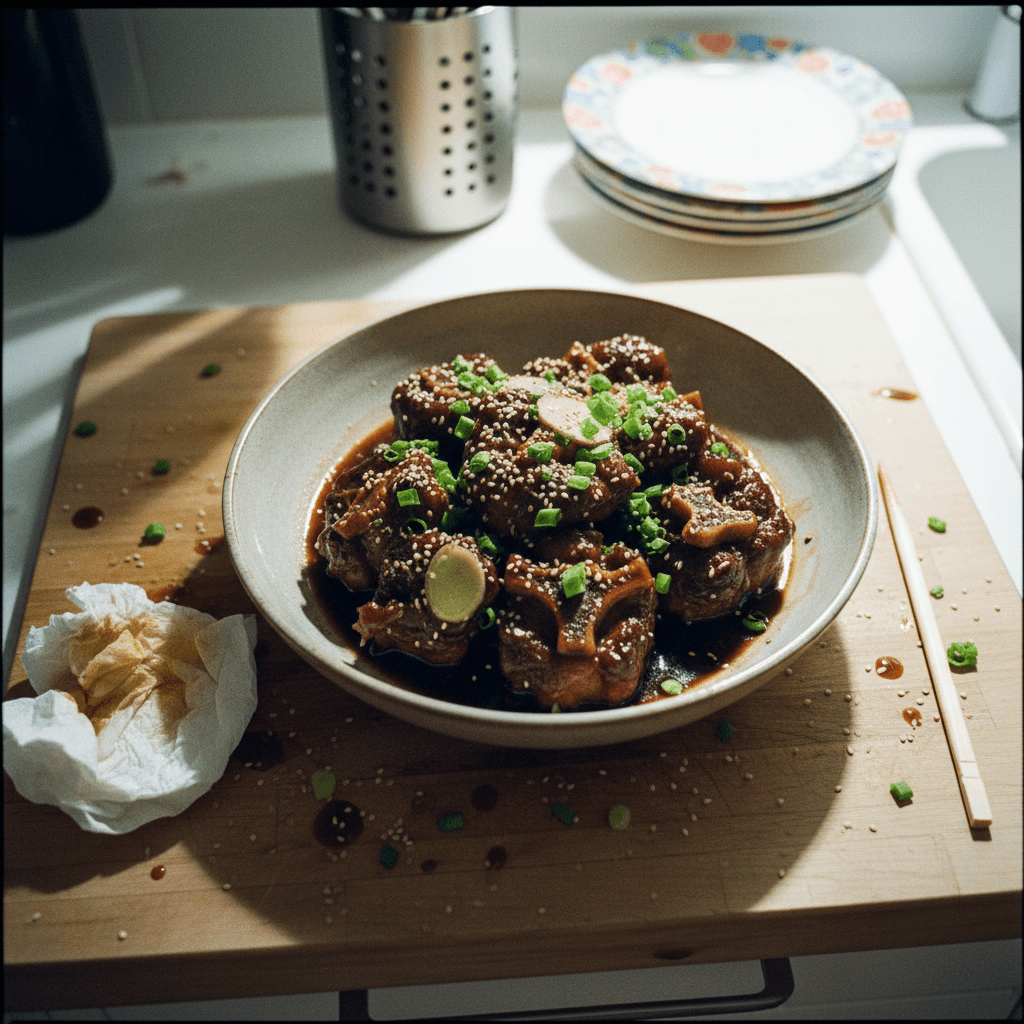 Teriyaki Braised Oxtails