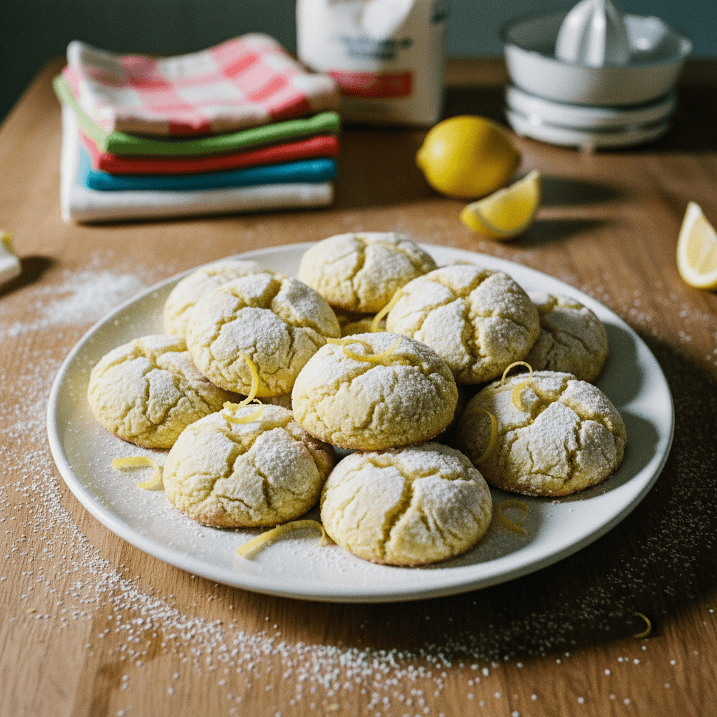 Lemon Crinkle Cookies