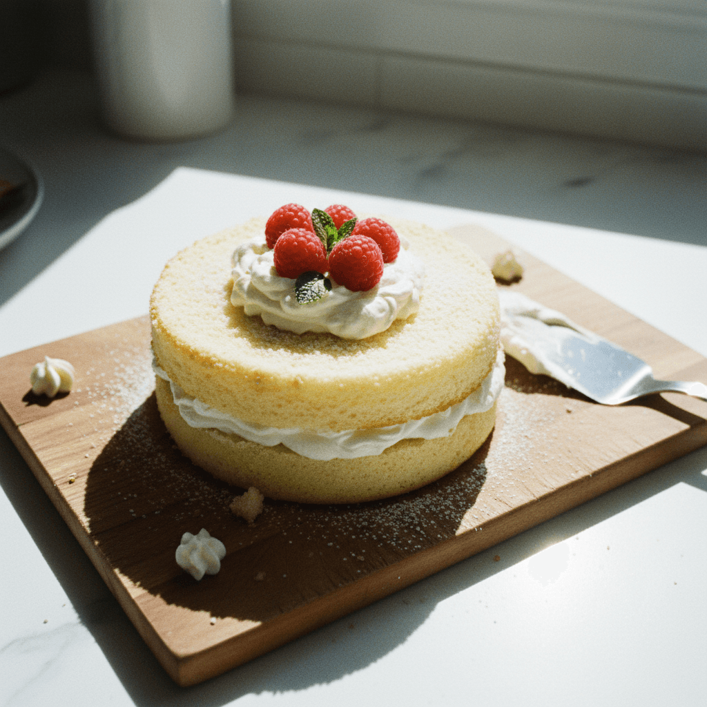 Fluffy Cake Sandwich