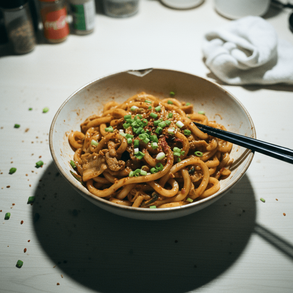 Kimchi Udon Stir Fry