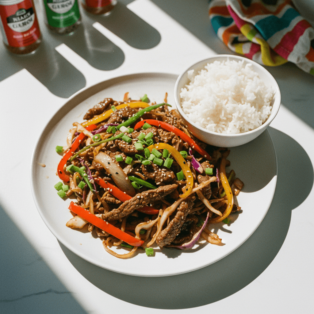 Beef and Cabbage Stir Fry