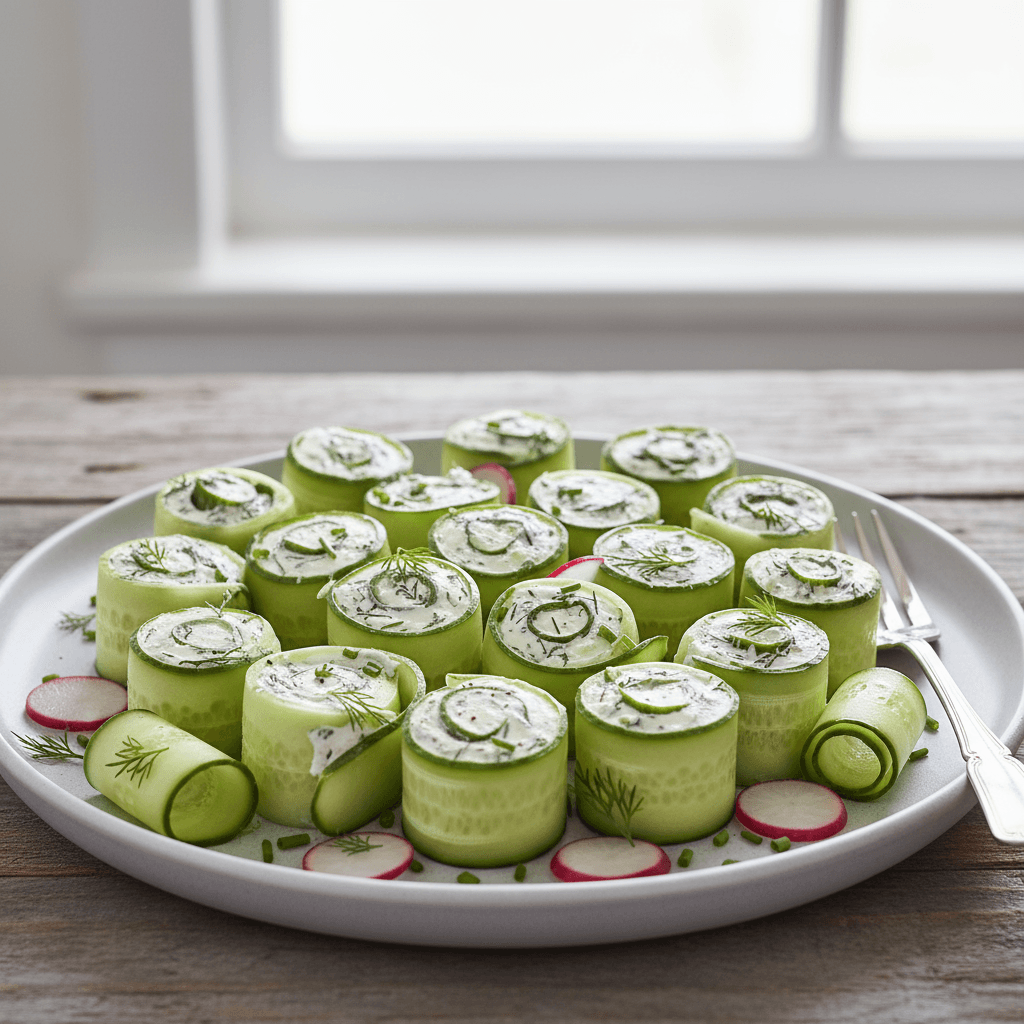 Cucumber Cream Cheese Pinwheels
