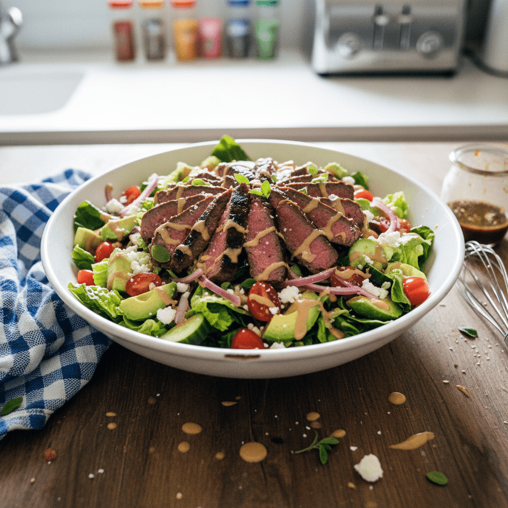Creamy Balsamic Steak Salad