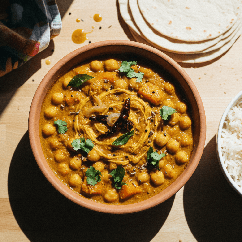 Coconut Sweet Potato & Chickpea Curry