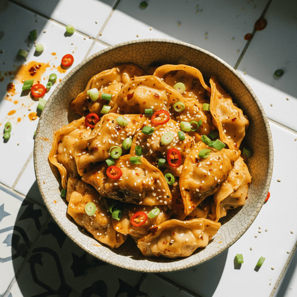 Spicy Shrimp Wontons