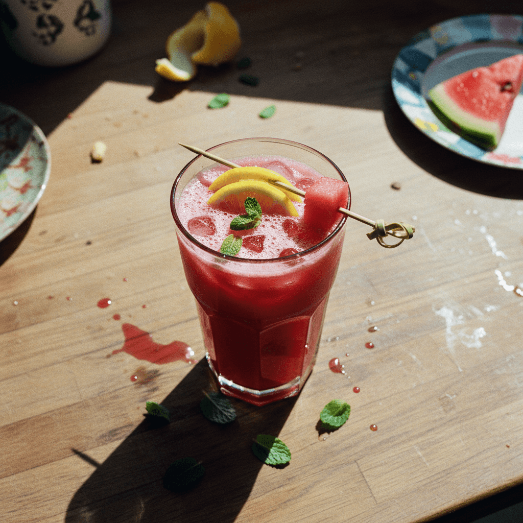 Watermelon, Beet, and Lemon Detox Drink