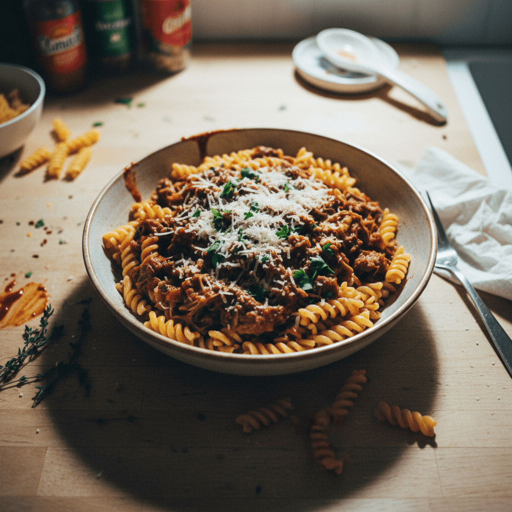 Slow Cooker Beef Brisket Pasta