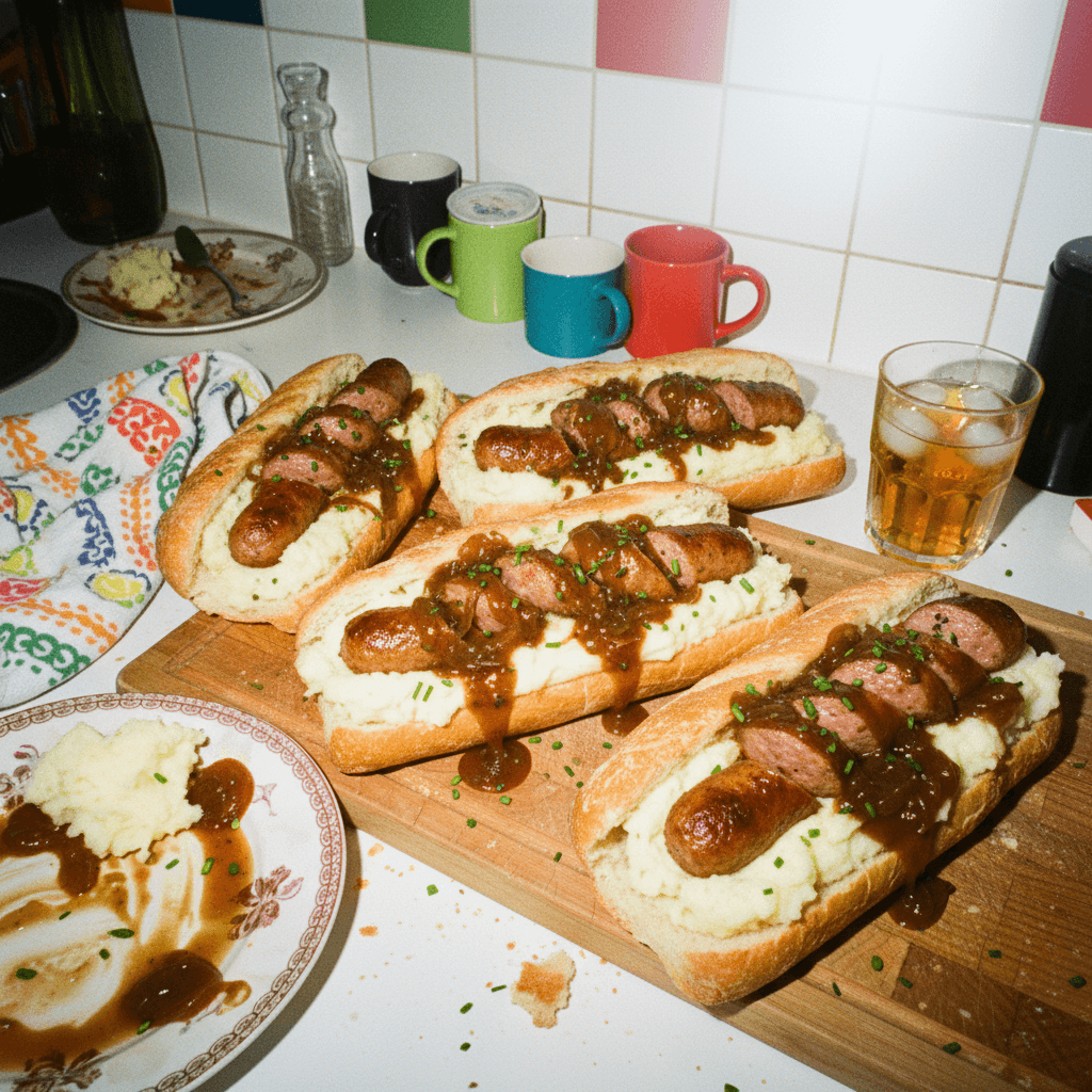 Sausage and Mash Boats