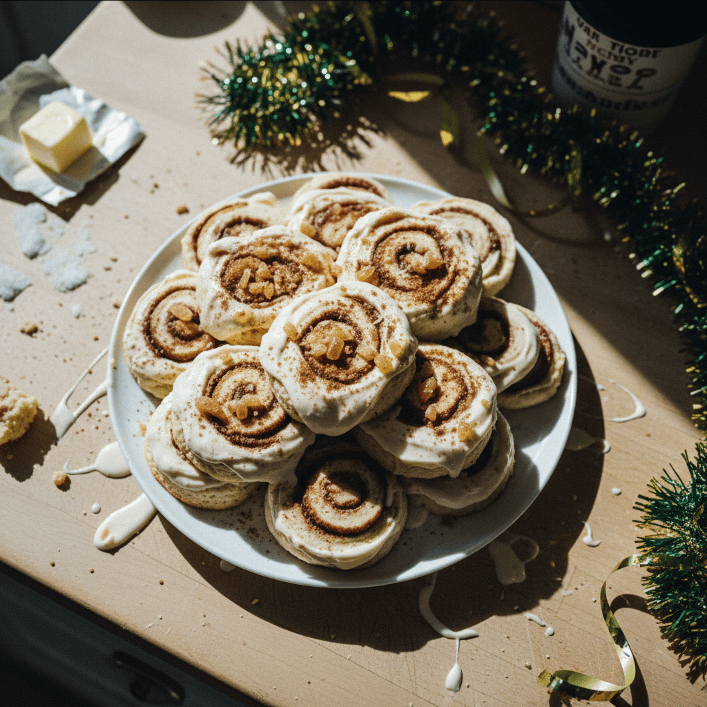 Cinnamon Roll-Inspired Soft Sugar Cookies