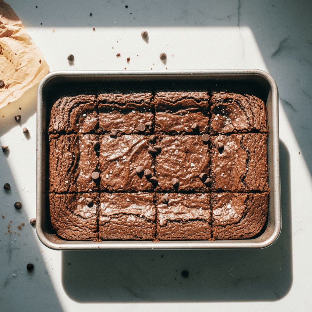 Fudgy Crinkly Top Brownies